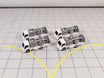 AvGeek Models set of four 1:200 scale airport refueling fuel hose trucks for dioramas.