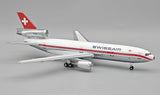 B-DC10-SR-0825P | Blue Box 1:200 | McDonnell Douglas DC-10-30 Swissair HB-IHF Polished with stand