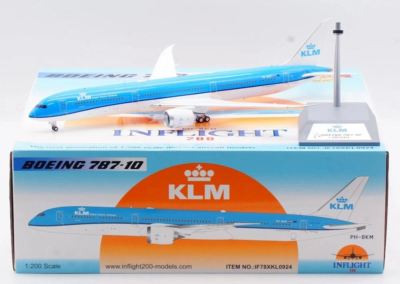 IF78XKL0924 | InFlight200 1:200 | Boeing 787-10 'Dreamliner', KLM - Royal Dutch Airlines PH-BKM with stand