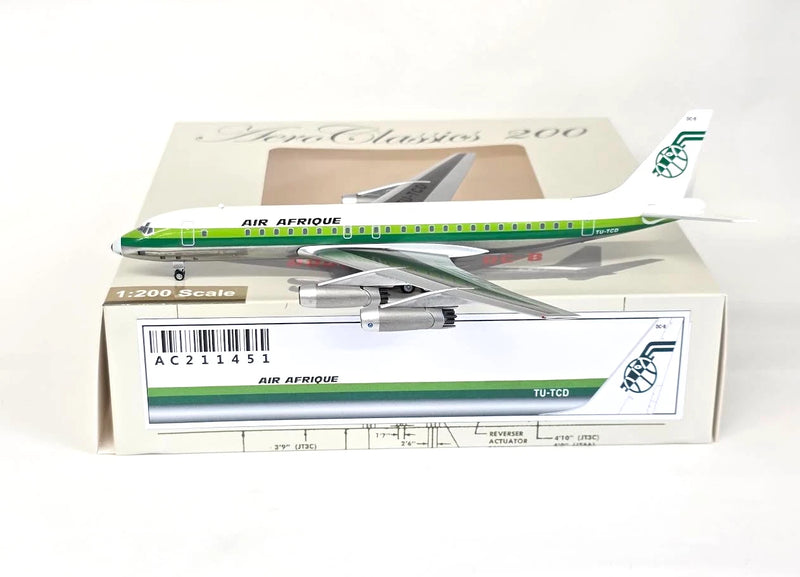 AC211451 | Aero Classics 1:200 | McDonnell Douglas DC-8 Air Afrique TU-TCD