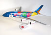 Airbus A380 die-cast model aircraft in Emirates livery with Destination Dubai scheme.