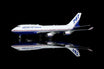 Boeing 747-400 die-cast model aircraft with flaps in down position