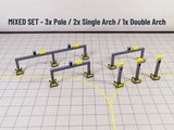 AG-REMOTEPARKING | AvGeek Models 1:200 | REMOTE PARKING Stand Structures 1:200 Scale Airport GSE Scenery Diorama Models