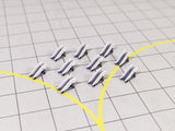 AG-REGIONALSTAIRS | AvGeek Models 1:400 | 10x White REGIONAL AIRCRAFT STAIRS Airport GSE Vehicles 1:400 Scale Diorama
