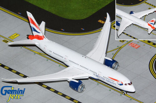 GJBAW2107F | Gemini Jets 1:400 1:400 | Boeing 787-8 British Airways G-ZBJG (flaps down)