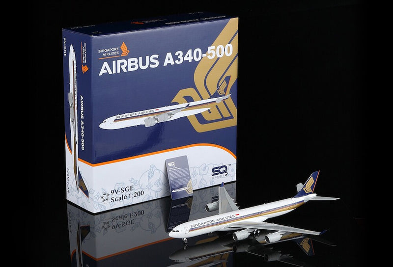 L2178FD | SQ Wings 1:200 | Airbus 340-500 Singapore Airlines 9V-SGE Flaps Down