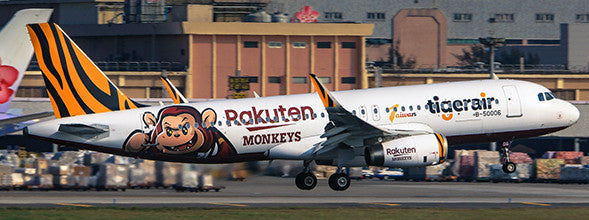 EW2320015 | JC Wings 1:200 | Airbus A320 Tigerair Rakuten Monkeys scheme B-50006