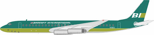 IF862BN0924 | Inflight200 | Douglas DC-8-62 Braniff International Airways N1803 with stand | is due January 2025