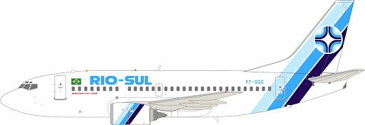 IF735VR0724 | InFlight200 | Boeing 737-5Q8 Rio-Sul PT-SSE with stand | is due October 2025