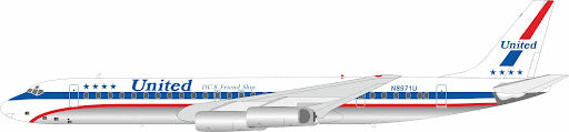 IF862UA0925 | InFlight200 1:200 | McDonnell Douglas DC-8-62H United Airlines N8971U With Stand | is due August 2025