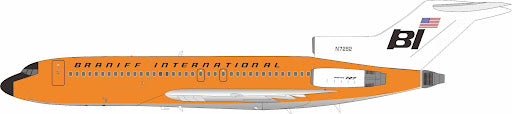 IF721BN0426 | InFlight200 1:200 | Boeing 727-162 Braniff International N7282 | is due May 2026