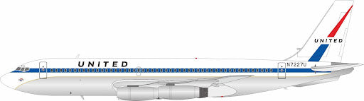 IF720UA1025P | InFlight200 | Boeing 720-022 United Airlines N7227U polished with stand | is due October 2025