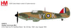 1:48 scale die-cast metal model of a Hawker Hurricane Mk. I fighter plane.