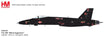 Die-cast metal 1/72 scale F/A-18E Black Aggressor military model aircraft.