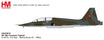 Die-cast metal 1:72 scale NF-5B Freedom Fighter model aircraft.