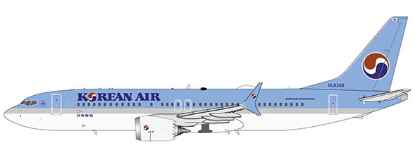 EW238M002 | JC Wings 1:200 | Korean Air Boeing 737-8 Max Reg: HL8348