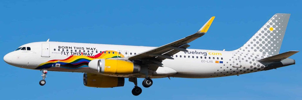 XX40291 | JC Wings 1:400 | Airbus A320 Vueling Born This Way, Fly This Way EC-LVS | is due August 2024