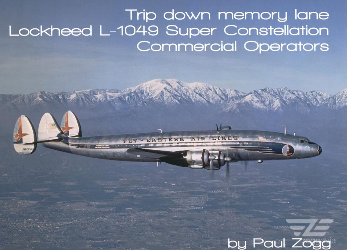 TRML01 | Zoggavia | Trip Down Memory Lane | Lockheed Constellation Collection 4 books by Paul Zogg